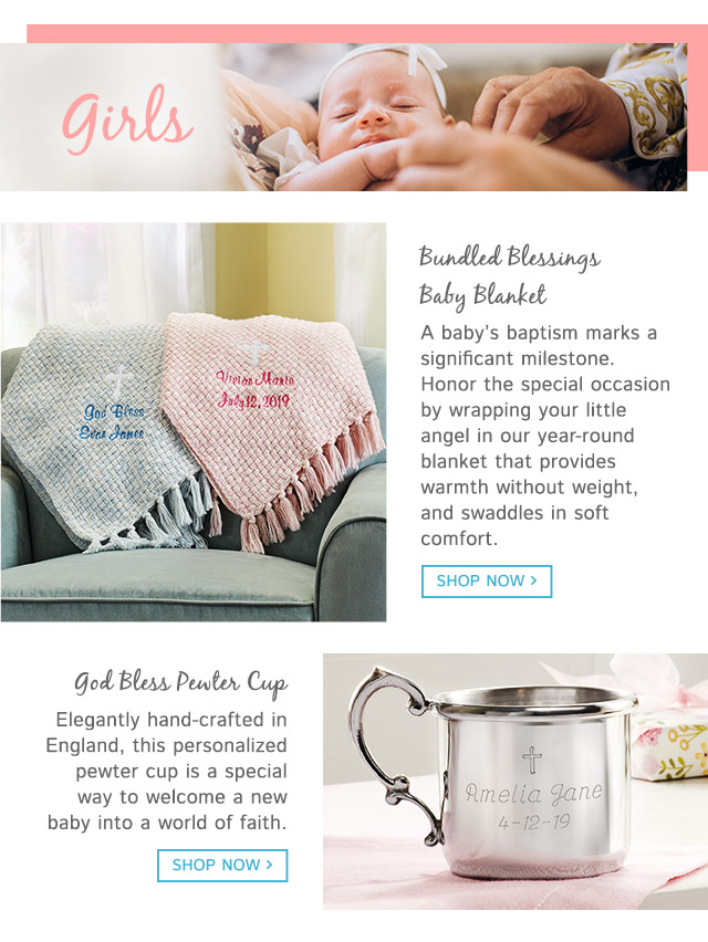 catholic baptism gifts for girls