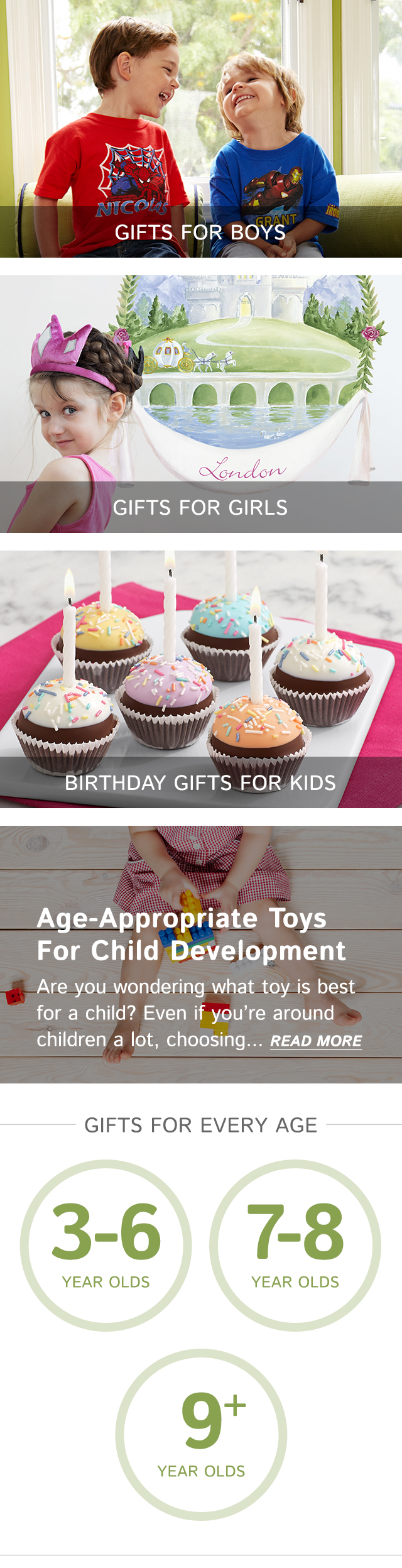 birthday gifts for boys age 3