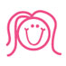 Woman - Pink - Long Flip Hairstyle