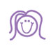 Girl - Purple - Long Flip Hairstyle