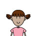 Toddler Girl - Medium Skin, Brown Hair