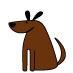 Pet Dog - Dark Brown