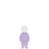 Baby Girl - Lavender - Long Sleeve Footed Pajama