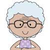 Grandma - Medium Skin, Gray Hair