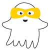 Ghost W/ Rectangle Yellow Glasses 