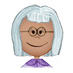 Grandmother - Dark Skin, Short Grey Hair