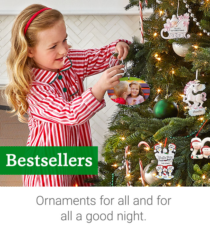 Letter Penguin Design Ceramic Keepsake Baby Girl's Christmas Tree Decoration