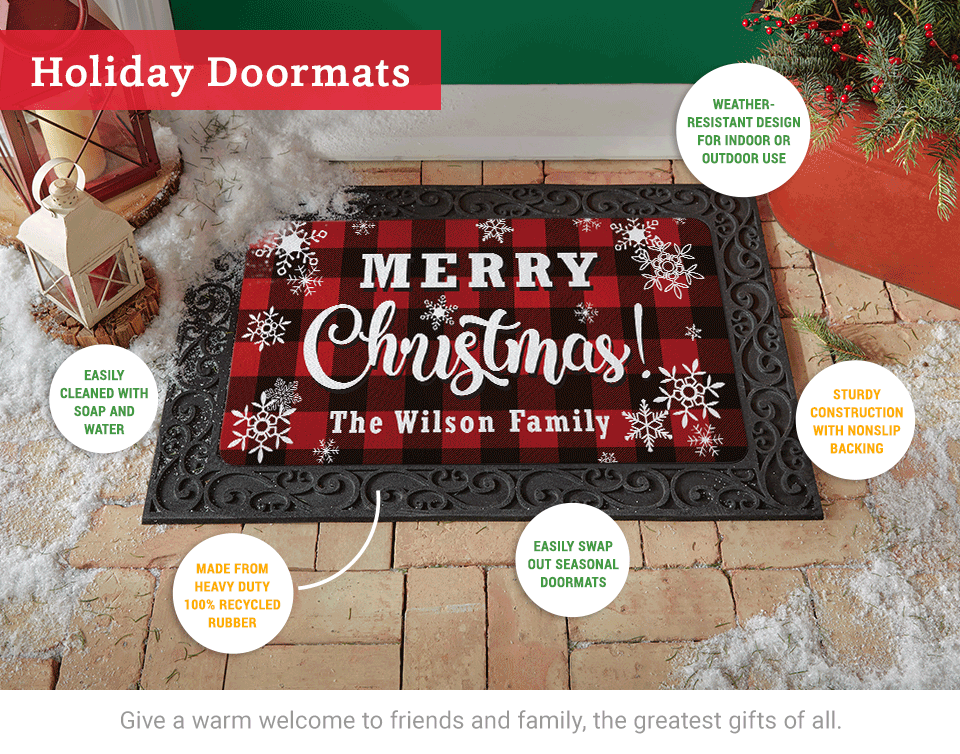 Christmas Doormats Personal Creations