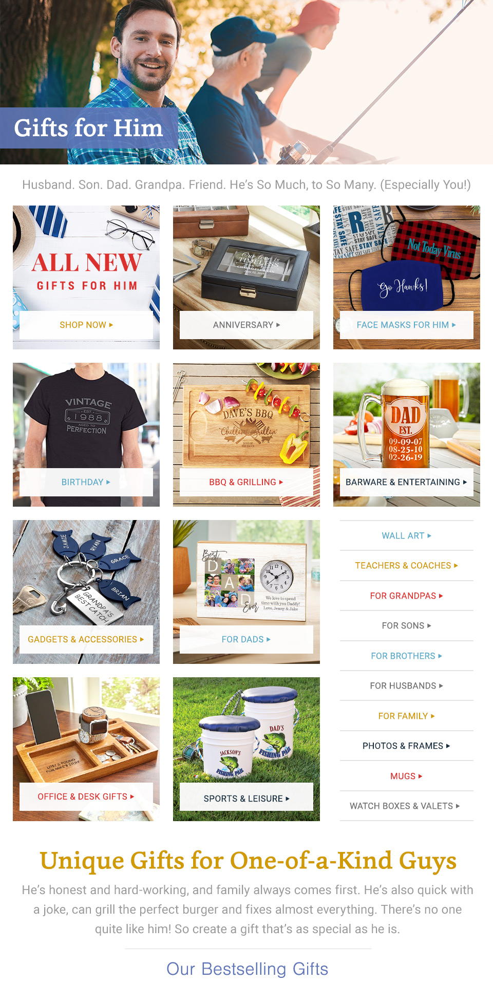 Personalized Gifts for Him | Custom Men's Gifts | Personal ...