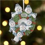 the original snow buddies family wreath ornament
