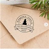 merry christmas self-inking stamp