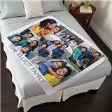 forever family photo plush blanket