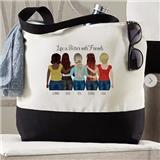 forever friends tote bag